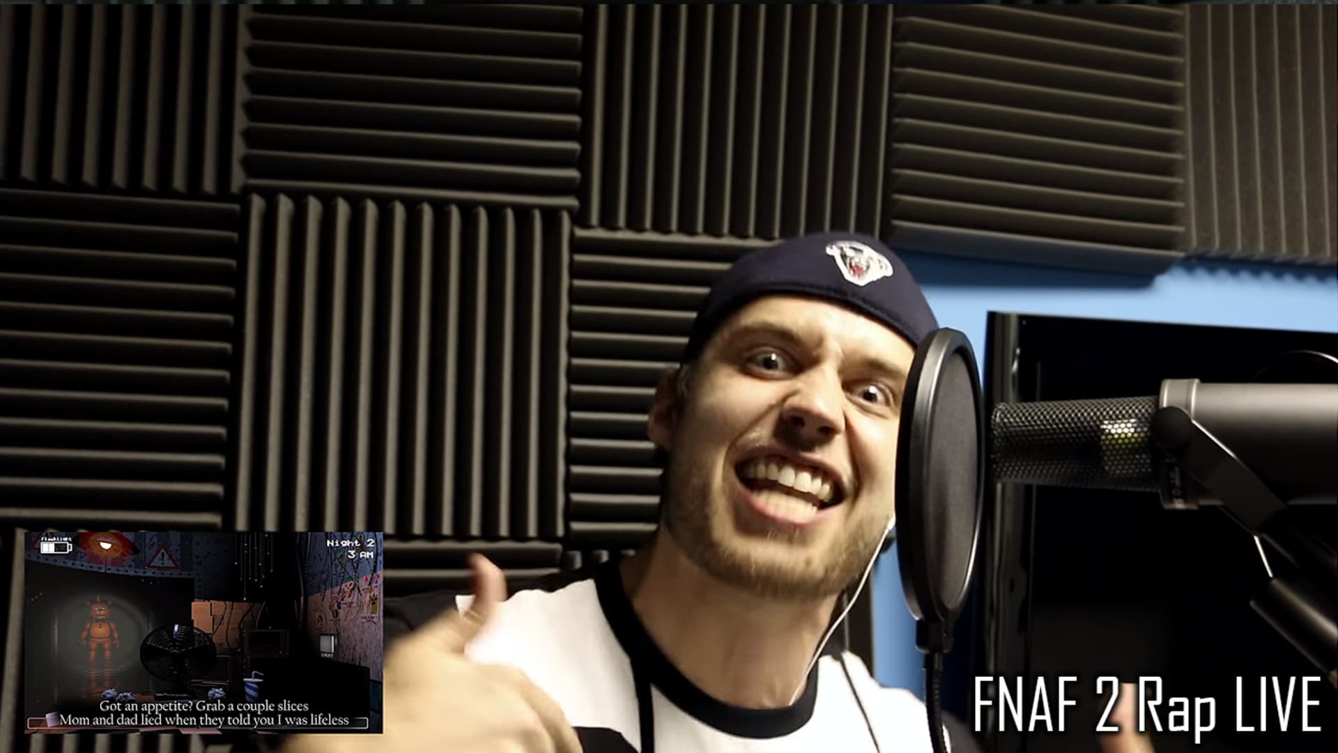 Five Nights At Freddy S 2 Rap Live Five More Nights Rooster Teeth - fnaf roblox id song fnaf 2 raps