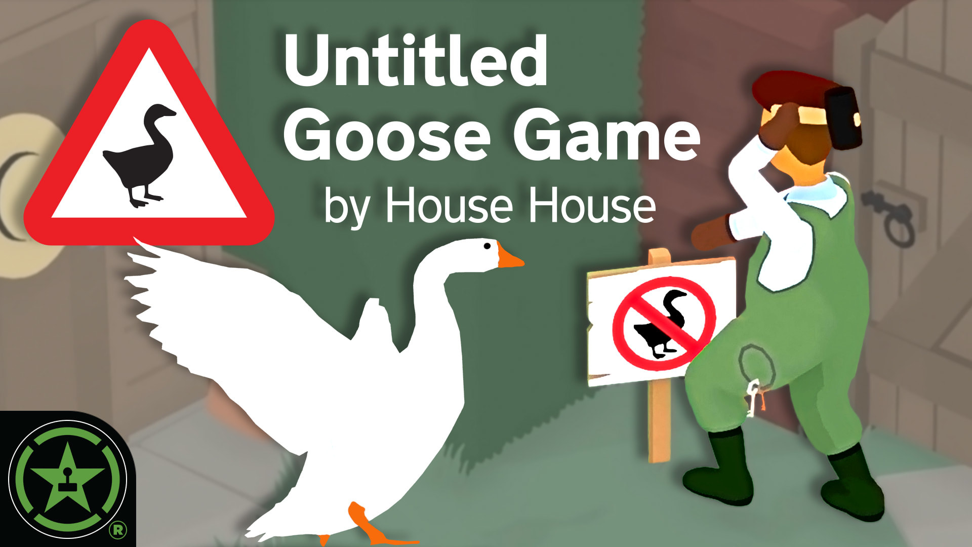 Goose Faces His Victims  4 Player (09) - UNTITLED GOOSE GAME