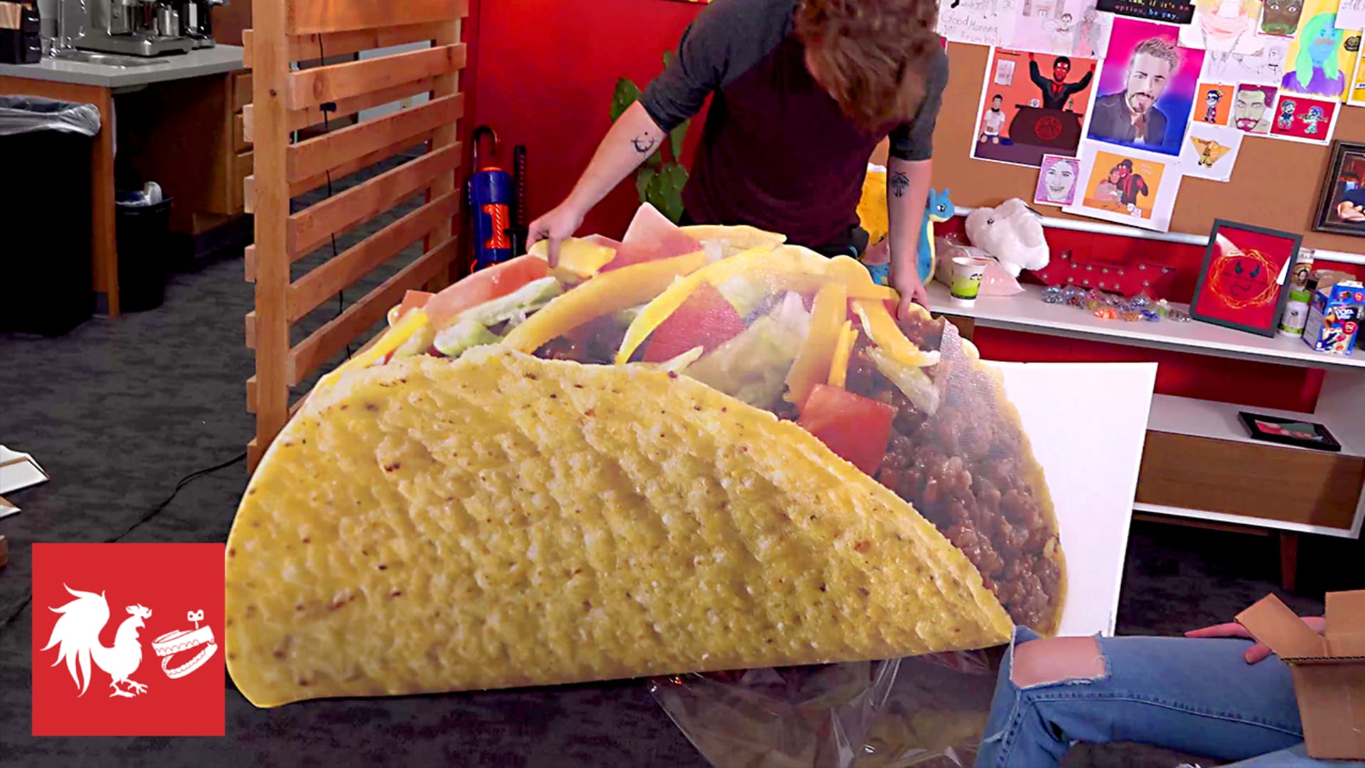 giant taco plush