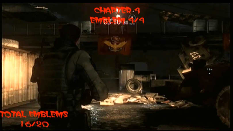 Resident Evil 6 All Serpent Emblems in Chris's Campaign P2