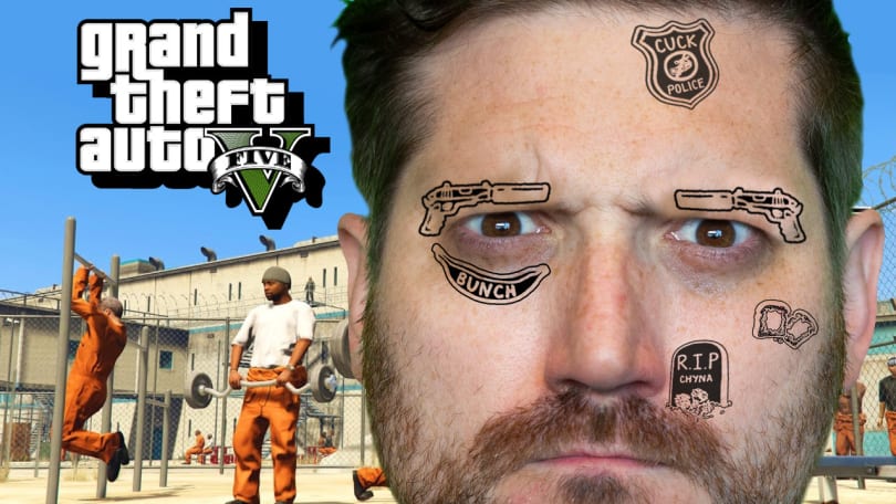 Face Tattoos Are All That! - GTA 5 Funny Moments - Rooster Teeth